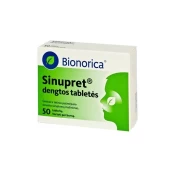 SINUPRET dengtos tabletės N50 kaina