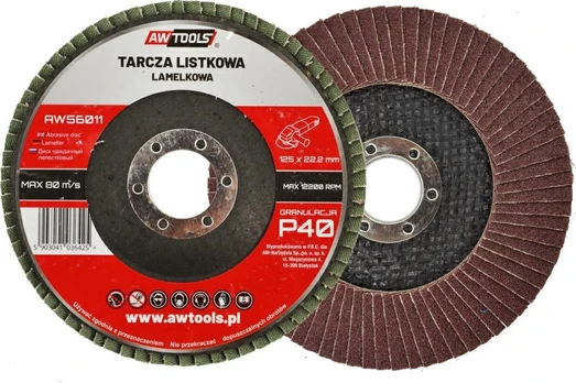 AW-Tools AWTOOLS ATVARTAS RATAS 125 mm P 120