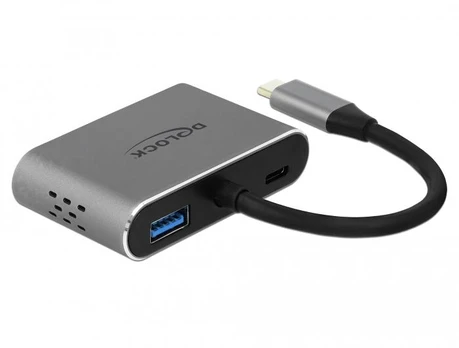 DELOCK USB Type-C adapteris prie HDMI ir VGA su USB 3.0 prievadu ir PD