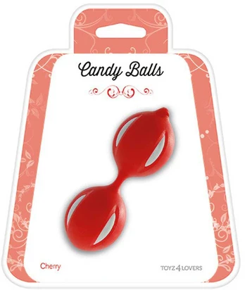 Kulki-PALLINE CANDY BALLS CHERRY Raudonas