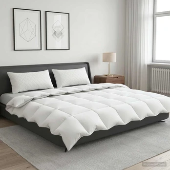 Antklodė FULDA 200 x 240 cm 4 metų laikai 210 GSM Balta