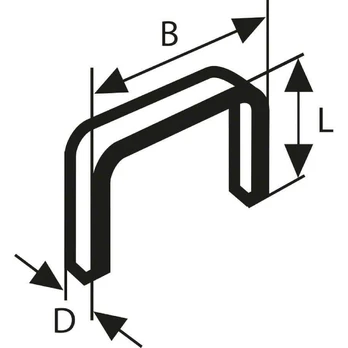 Bosch Apkabėlės,57 tipas 10,6x8 mm,1000 vnt.