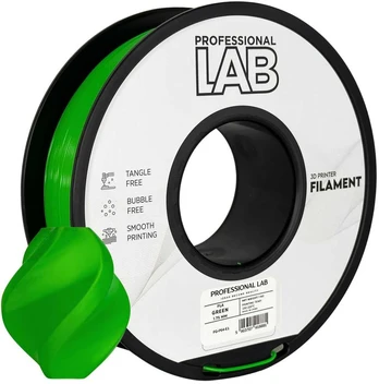 3D Plastikas - Filamentas PLA žalias | 1.75 mm, 1kg | Professional LAB