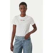 Tommy Jeans Marškinėliai DW0DW22277 Balta Regular Fit