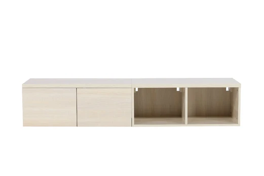 Nomi TV-Stand 180x35 - Whitewash /