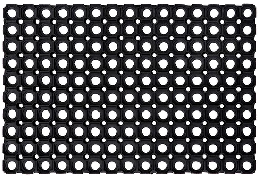 Durų kilimėlis Domino, juodas, 60 cm x 40 cm