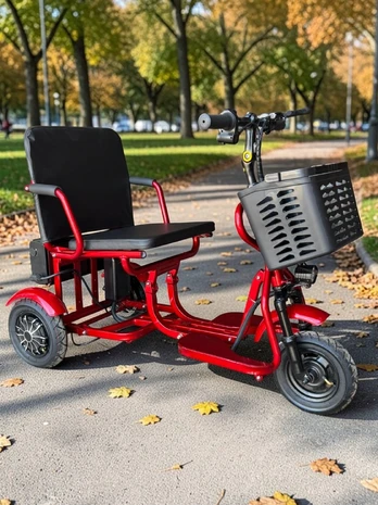 Elektrinis sulankstomas triratis skuteris S5 Pro