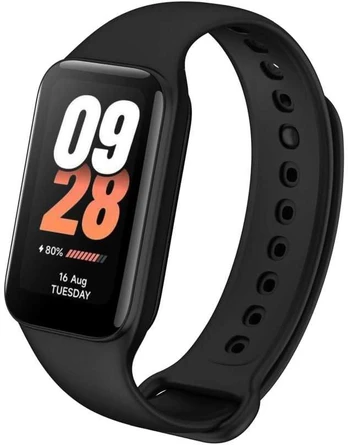 FIXED Silicone Silikonowy dirželis do opaski Xiaomi Smart Band 8 Active/9 Active, juoda