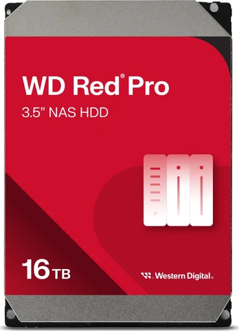 WD Red Pro 16 TB 3,5 colių SATA III (6 Gb/s) serverinis diskas (WD161KFGX)