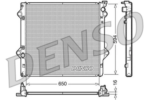 Radiatorius, variklio aušinimas DENSO DRM50036