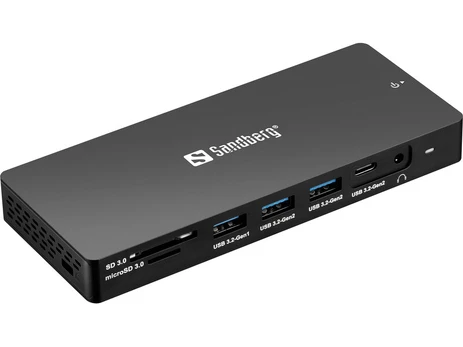 Sandberg 136-61 USB-C 13in1 Dokavimo stotelė Pro