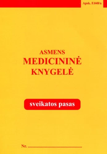 Asmens medicininė knygelė