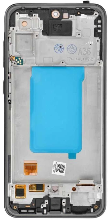 LCD ekranas, skirtas SAMSUNG A36 5G HARD OLED, su rėmeliu