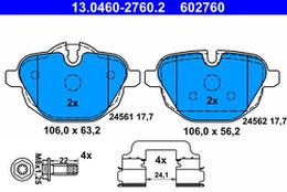 ATE 13.0460-2760.2 Brake pad set