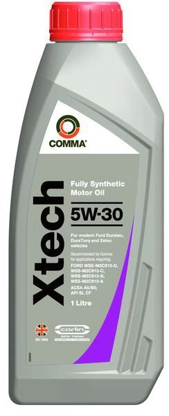 Variklių alyva COMMA Xtech (1L) 5W30 sintetinis X-TECH 5W30 1L