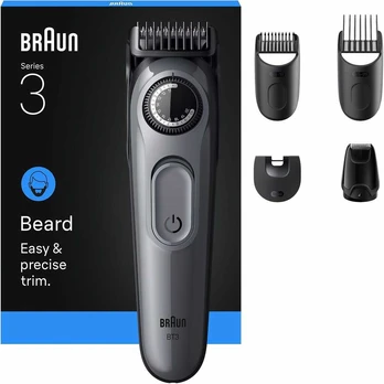 Barzdaskutė Braun Series 3 partatrimmeri, BT3560, Harmaa