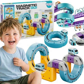 Konstruktorius magnetinis rinkinys Woopie, 38 elementai