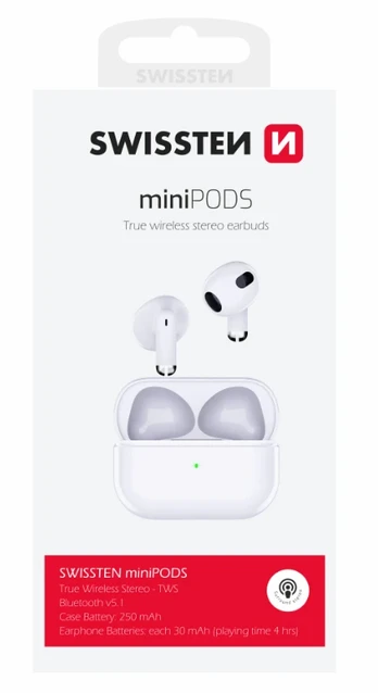 Ausinės Sourcing Swissten Mini Pods (54200200)