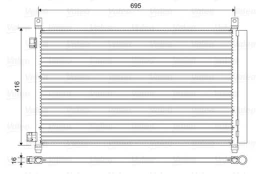 VALEO VAL822611 Air conditioning condenser kaina