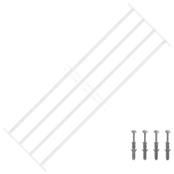 Saugumo grotelės langams su 4 kryžmėmis 3 pcs 93-174 cm