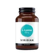 VIRIDIAN kapsulės L-LYSINE 500 mg, N30 kaina
