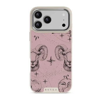 Aries - iPhone 17 Pro Max Case, Elite Light (MagSafe) / Silver / Pink