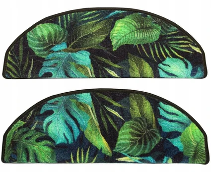 Laiptų pakopos kilimėliai monstera palmės lapai