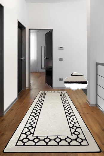 Durų kilimėlis (80 x 300) Conceptum Hypnose Bague Ecru - Ecru