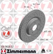 Stabdžių diskas ZIMMERMANN 320.3820.52 kaina