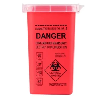 Medicininių atliekų konteineris Red, 1L