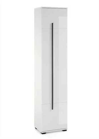 Aukšta vonios spintelė Cantara, 200 cm, baltas blizgesys