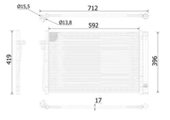 MAHLE AC 344 000S Kondensatorius, oro kondicionierius