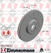 Stabdžių diskas ZIMMERMANN 150.2980.52 kaina