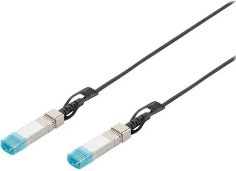 Digitus DN-81220-01, 0,5 m, SFP+, SFP+, Hane/Hane, Svart