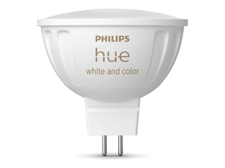 Philips Hue Baltas ir spalvų aplinka MR16, išmanusis apšvietimo taškas, Bluetooth/Zigbee, Baltas, LED, GU5.3, Multi