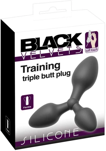 Training triple butt plug