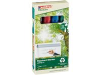 Edding Flipchart žymeklis e-31 EDDING ecoline, 1,5-3 mm, 4 vnt., spalvų derinys
