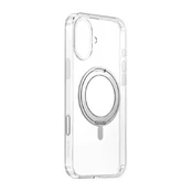 Baseus SkyRing 360° iP16 magnetic case with stand (transparent) kaina