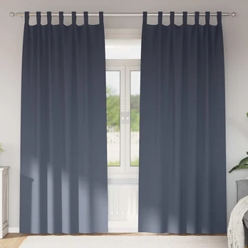 Užtemdymo užuolaidos 2 pcs Antracito 225 x 140 cm Poliesteris