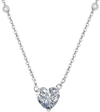 Beneto Sidabrinis necklace with heart AGS1134 / 47