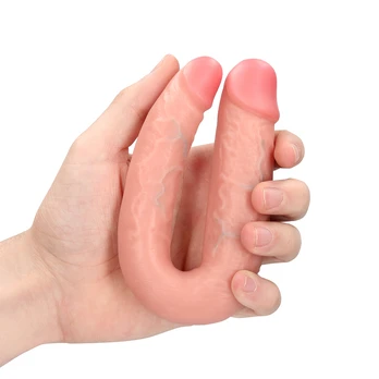 Realrock By Shots U Shaped Double Dildo 5 / 12,7 cm - Flesh