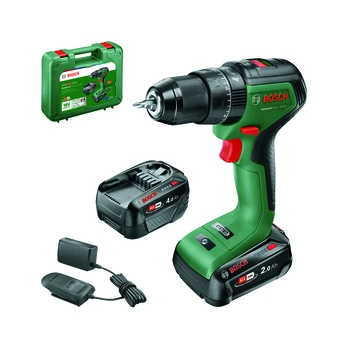 Akumuliatorinis smūginis gręžtuvas - suktuvas BOSCH UniversalImpact 18V-60, 18 V, 2x2,0 Ah
