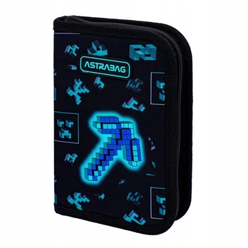 Astrabag Dark Pixel vieno skyriaus su priemonėmis "gamer" pieštukinė