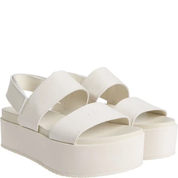 Basutės moterims, Smėlio, Flatform sandal