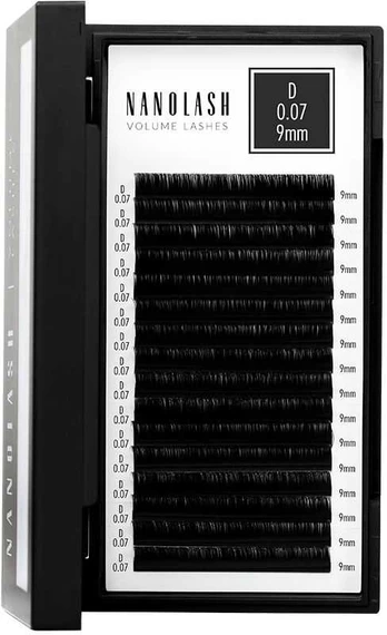 Nanolash VOLUME LASHES false eyelashes 0.07 D #9 mm 1 u