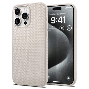 Pilkas dėklas Apple iPhone 15 Pro telefonui "Spigen Liquid Air"