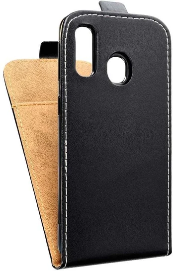 Dėklas Oem Flip Case SLIM FLEXI FRESH for SAMSUNG A40 juodas