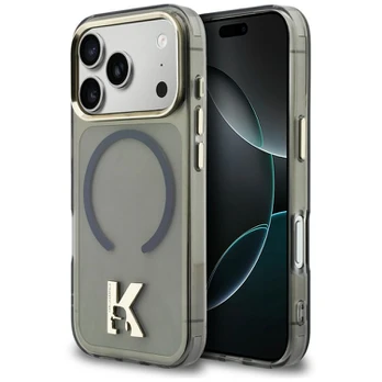 Karl Lagerfeld IML K Head MagSafe dėklas telefonui iPhone 18 Pro Max / 17 Pro Max, juodas