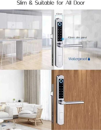 Digitalas Komplektas Išmani durų spyna DIGI A210 TTLock (sidabrinis)3585 su G2 valdikliu