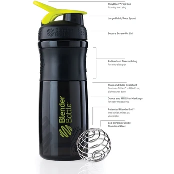 Blender Bottle Sportmixer 800 ml. - Violetinė spalva